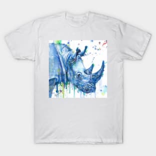 RHINOCEROS watercolor portrait T-Shirt